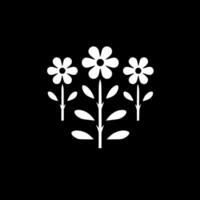 fleurs - minimaliste et plat logo - vecteur illustration