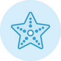 illustration de conception d'icône de vecteur de poisson étoile