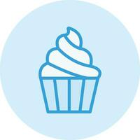 illustration de conception d'icône de vecteur de gâteau de tasse