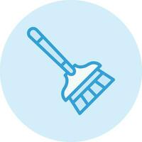 illustration de conception d'icône de vecteur de brosse de nettoyage