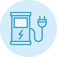 illustration de conception d'icône de vecteur de station de charge