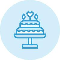 illustration de conception d'icône de vecteur de gâteau