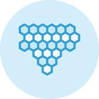 illustration de conception icône vecteur nid d'abeille