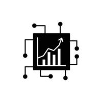 précision connaissances rationalisé la toile Icônes pour Les données analyse, statistiques, et analytique minimaliste noir remplir collection dans vecteur illustration. calculatrice, données, base de données, découvrir, se concentrer, équipement