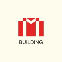 l'image de marque identité entreprise vecteur logo m conception avec bâtiment concept