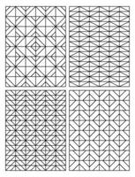 coloration page géométrique contour dessin pour des gamins vecteur