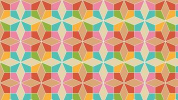 abstrait brillant triangulaire mosaïque carrelage répéter modèle dans différent brillant couleurs vecteur