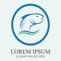 poisson logo et symbole vecteur