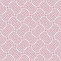 rose et blanc sans couture Japonais style sécante cercles spirale modèle vecteur