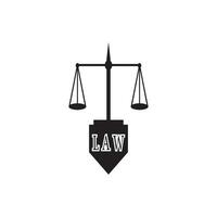 loi et Justice logo vecteur modèle illustration