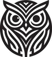 hibou tatouage vecteur art illustration noir couleur, hibou vecteur silhouette noir Couleur