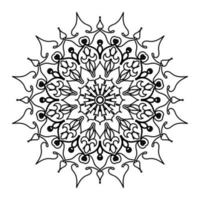 mandalas pour cahier de coloriage. ornements ronds décoratifs. éléments décoratifs vintage. motif oriental, illustration vectorielle. mandala pour henné, mehndi, tatouage, décoration vecteur