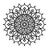 mandalas pour cahier de coloriage. ornements ronds décoratifs. éléments décoratifs vintage. motif oriental, illustration vectorielle. mandala pour henné, mehndi, tatouage, décoration vecteur