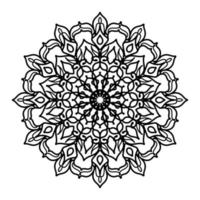 mandalas pour cahier de coloriage. ornements ronds décoratifs. éléments décoratifs vintage. motif oriental, illustration vectorielle. mandala pour henné, mehndi, tatouage, décoration vecteur