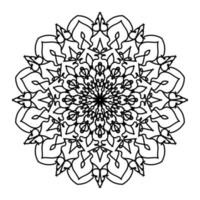 mandalas pour cahier de coloriage. ornements ronds décoratifs. éléments décoratifs vintage. motif oriental, illustration vectorielle. mandala pour henné, mehndi, tatouage, décoration vecteur