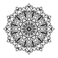 mandalas pour cahier de coloriage. ornements ronds décoratifs. éléments décoratifs vintage. motif oriental, illustration vectorielle. mandala pour henné, mehndi, tatouage, décoration vecteur