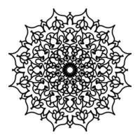 mandalas pour cahier de coloriage. ornements ronds décoratifs. éléments décoratifs vintage. motif oriental, illustration vectorielle. mandala pour henné, mehndi, tatouage, décoration vecteur