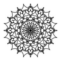 mandalas pour cahier de coloriage. ornements ronds décoratifs. éléments décoratifs vintage. motif oriental, illustration vectorielle. mandala pour henné, mehndi, tatouage, décoration vecteur