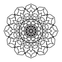 mandalas pour cahier de coloriage. ornements ronds décoratifs. éléments décoratifs vintage. motif oriental, illustration vectorielle. mandala pour henné, mehndi, tatouage, décoration vecteur