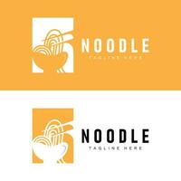 ramen nouille logo Facile nouille et bol conception inspiration chinois nourriture modèle illustration vecteur