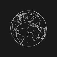 globe Terre icône illustration vecteur