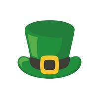 une vert Haut chapeau avec une or ceinture. éléments pour Saint-Patrick journée Festival vecteur