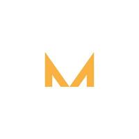 moderne style m lettre logo. vecteur