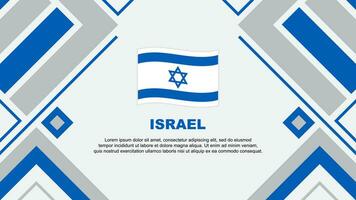Israël drapeau abstrait Contexte conception modèle. Israël indépendance journée bannière fond d'écran vecteur illustration. Israël drapeau