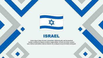 Israël drapeau abstrait Contexte conception modèle. Israël indépendance journée bannière fond d'écran vecteur illustration. Israël modèle