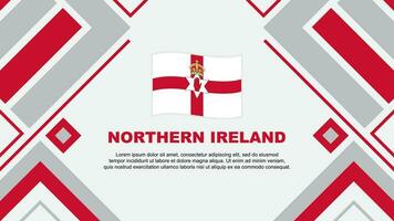 nord Irlande drapeau abstrait Contexte conception modèle. nord Irlande indépendance journée bannière fond d'écran vecteur illustration. nord Irlande drapeau