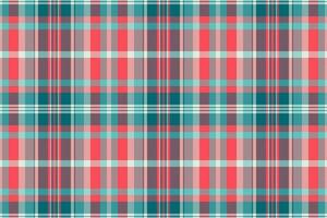 douceur Contexte modèle transparent, Mexique textile plaid texture. Irlande vérifier vecteur tartan en tissu dans rouge et cyan couleurs.