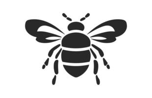 une en volant abeille noir silhouette clipart, mon chéri abeille noir vecteur