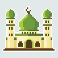 pixel mosquée illustration vecteur