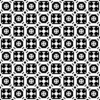une noir et blanc pixel modèle Contexte vecteur