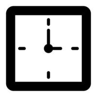 l'horloge icône pour uiux, la toile, application, infographie, etc vecteur