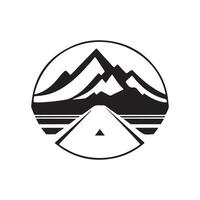 Montagne logo vecteur art, Icônes, et conception