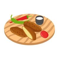 concepts de petit-déjeuner à la mode vecteur