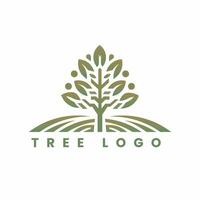 arbre feuille biologique éco vert logo conception concept vecteur modèle