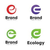 lettre e logo icône conception vecteur modèle