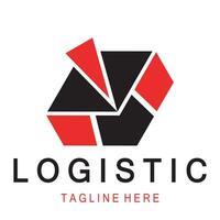 logistique logo icône illustration vecteur conception distribution symbole livraison de marchandises économie finance