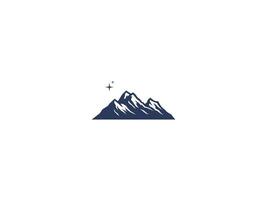 Montagne logo vecteur icône illustration, logo modèle