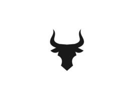 taureau tête logo vecteur icône illustration, logo modèle