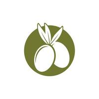 olive logo vecteur modèle symbole élément la nature