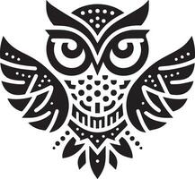 hibou tatouage vecteur art illustration noir couleur, hibou vecteur silhouette noir Couleur