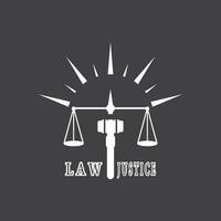 loi et Justice logo vecteur modèle illustration