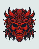 oni masque illustration vecteur pour votre t chemise conception ou tatouage. ces crâne tête des illustrations sont unique et visuellement frappant. explorer notre collection maintenant