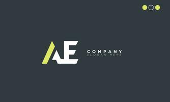 ae alphabet lettres initiales monogramme logo ea, a et e vecteur