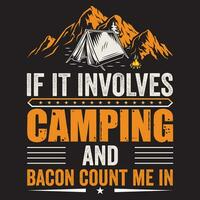 si il implique camping et Bacon compter moi dans vecteur