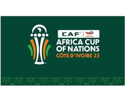 pouvez Ivoire côte 2023 logo symbole conception africain tasse de nations Football vecteur illustration