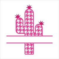 élégant , à la mode et impressionnant cactus l'amour art et illustrateur vecteur